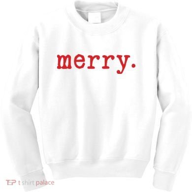 Merry Christmas Minimal Kids Sweatshirt