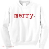 Merry Christmas Minimal Kids Sweatshirt thumb 0