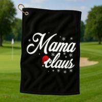 Mama Claus Golf Towel thumb 1