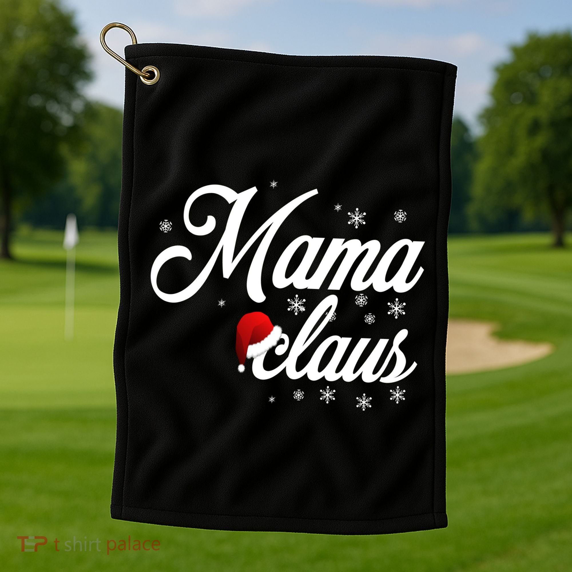 Mama Claus Golf Towel