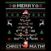 Merry Christmath Math Christmas Tree Ugly Sweater Teacher Apron thumb 3