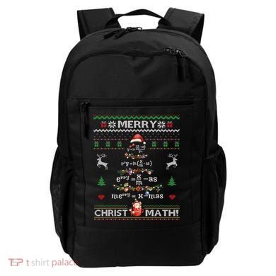 Merry Christmath Math Christmas Tree Ugly Sweater Teacher Backpack