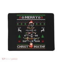 Merry Christmath Math Christmas Tree Ugly Sweater Teacher Mousepad thumb 0