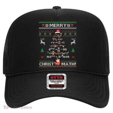 Merry Christmath Math Christmas Tree Ugly Sweater Teacher Hat