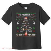 Merry Christmath Math Christmas Tree Ugly Sweater Teacher Toddler T-Shirt thumb 0