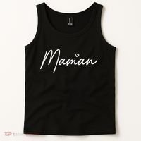 Maman Cute Mother's Day Gift In French Mom Tank Top thumb 2