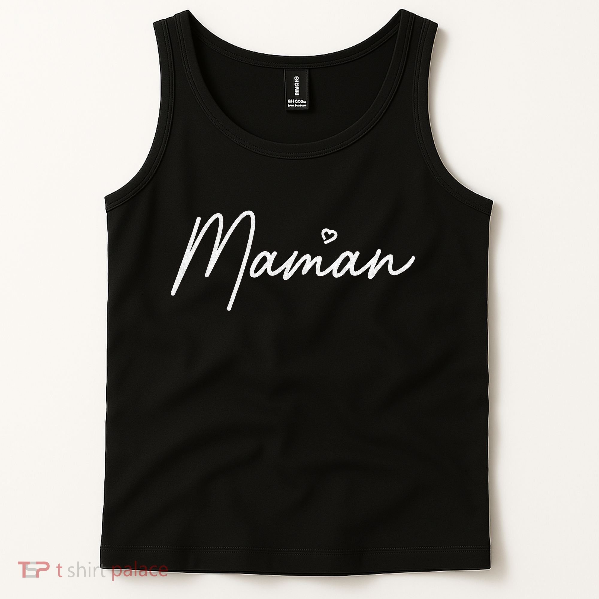 Maman Cute Mother's Day Gift In French Mom Tank Top