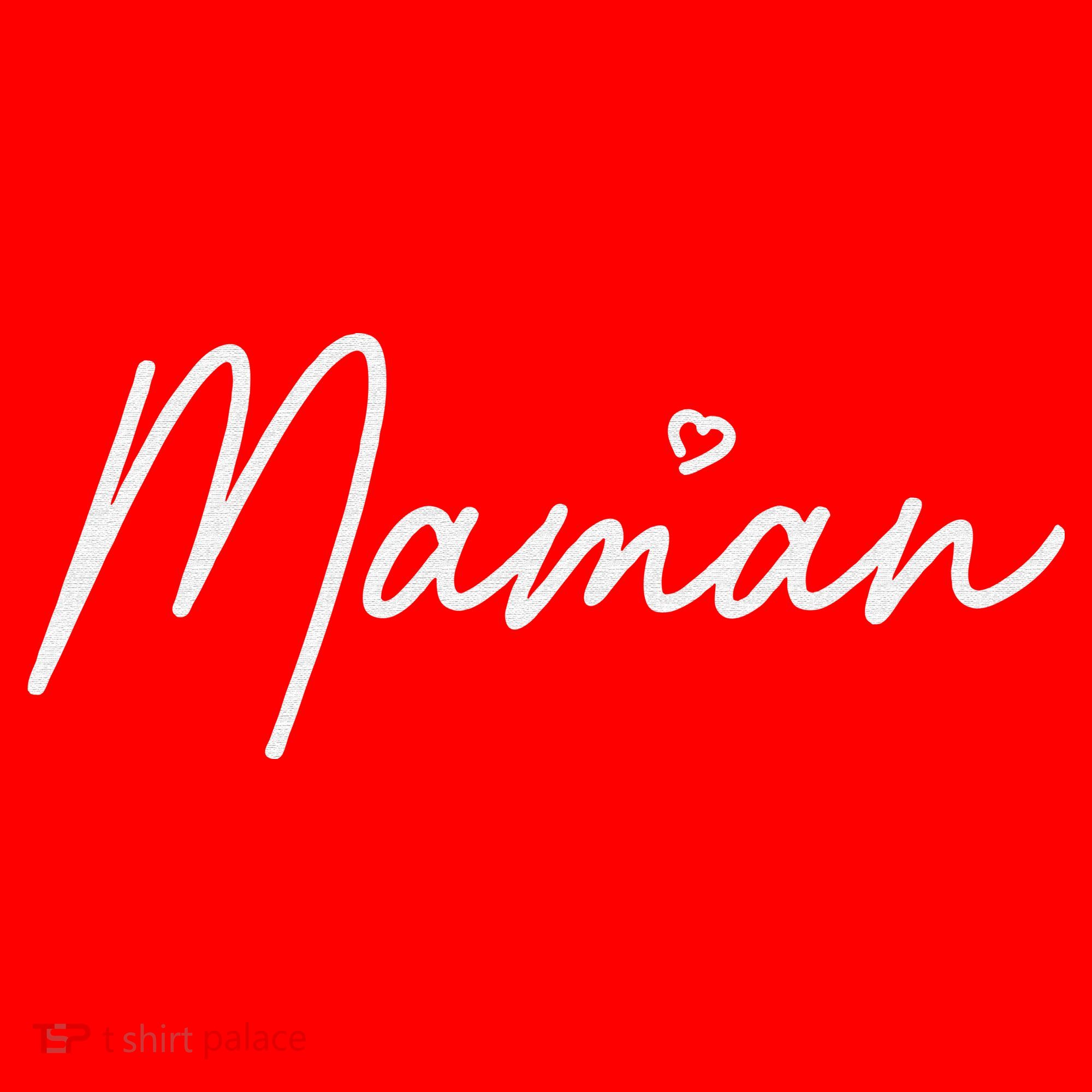 Maman Cute Mother's Day Gift In French Mom Santa Hat