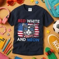 Meowica Cat Kids T-Shirt thumb 3