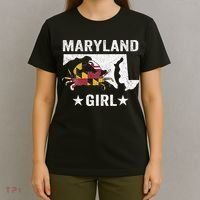 Maryland Crab Maryland Girl Maryland Blue Crab Crabbing T-Shirt thumb 4