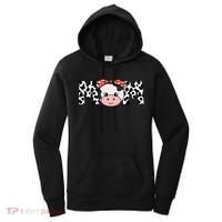 Mother Cow Mom Farming Birthday Gift Funny Family Matching Gift Women's Hoodie thumb 0