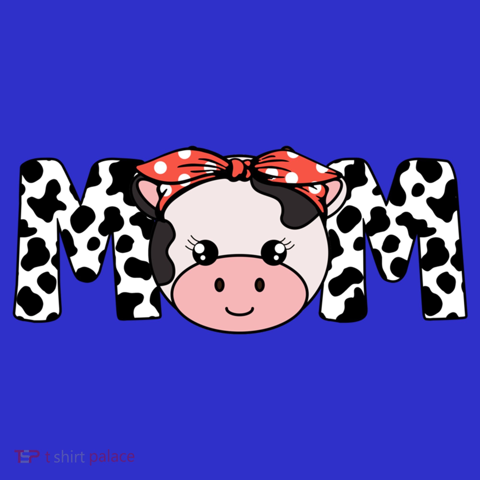 Mother Cow Mom Farming Birthday Gift Funny Family Matching Gift Women's Tank Top