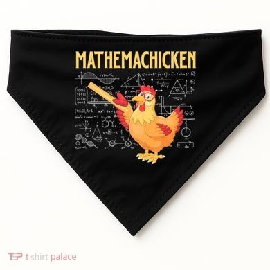 Mathemachicken Chicken Math Lover Animal Poultry Owner USA-Made Doggie Bandana
