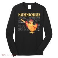 Mathemachicken Chicken Math Lover Animal Poultry Owner Long Sleeve Shirt thumb 0