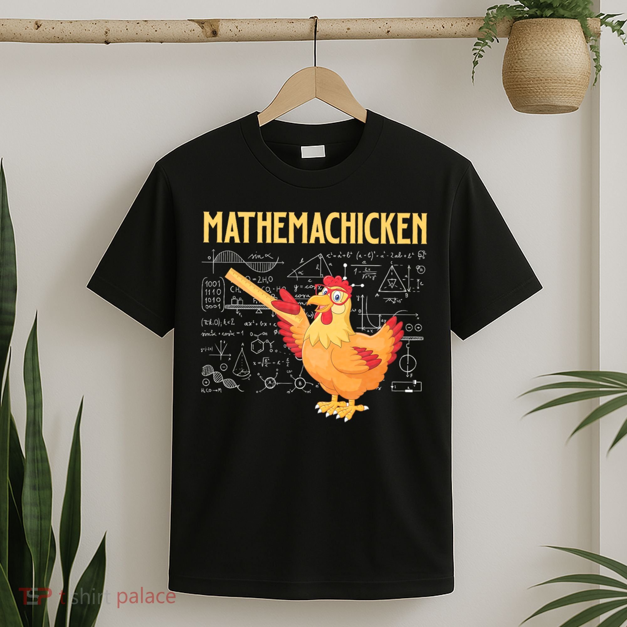 Mathemachicken Chicken Math Lover Animal Poultry Owner T-Shirt