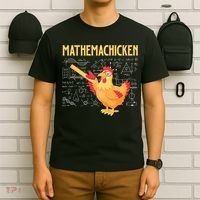 Mathemachicken Chicken Math Lover Animal Poultry Owner T-Shirt thumb 6