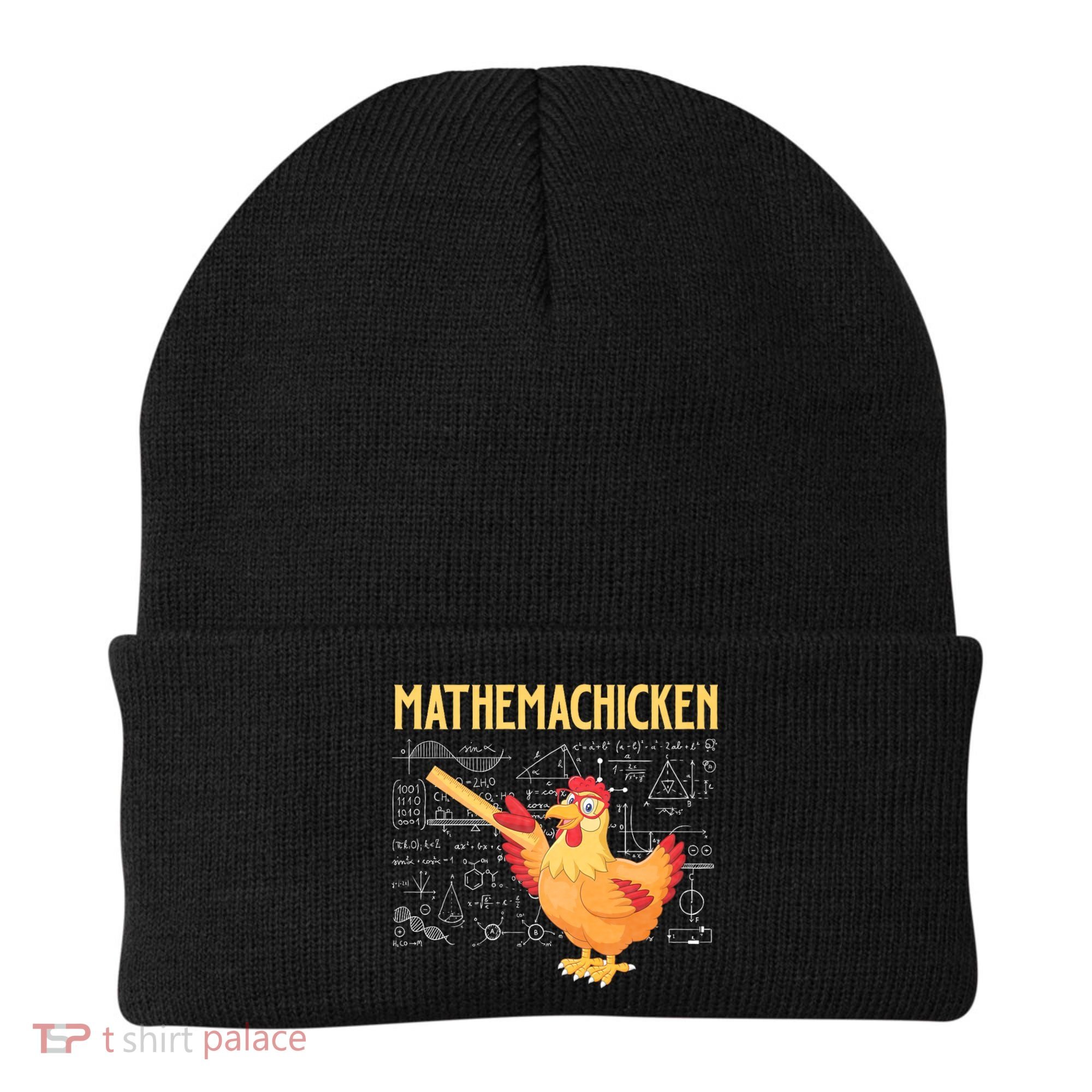 Mathemachicken Chicken Math Lover Animal Poultry Owner Beanie