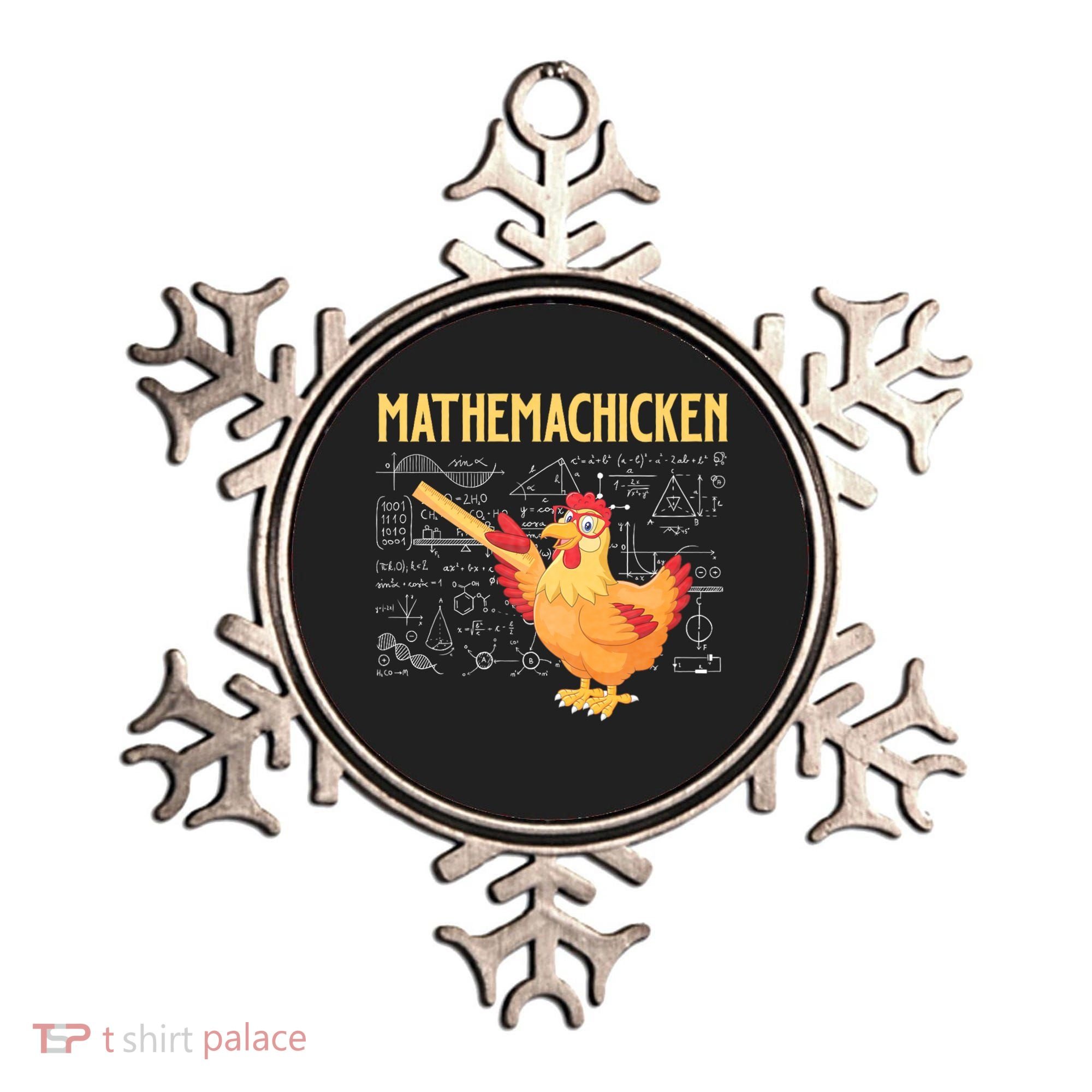 Mathemachicken Chicken Math Lover Animal Poultry Owner Ornament