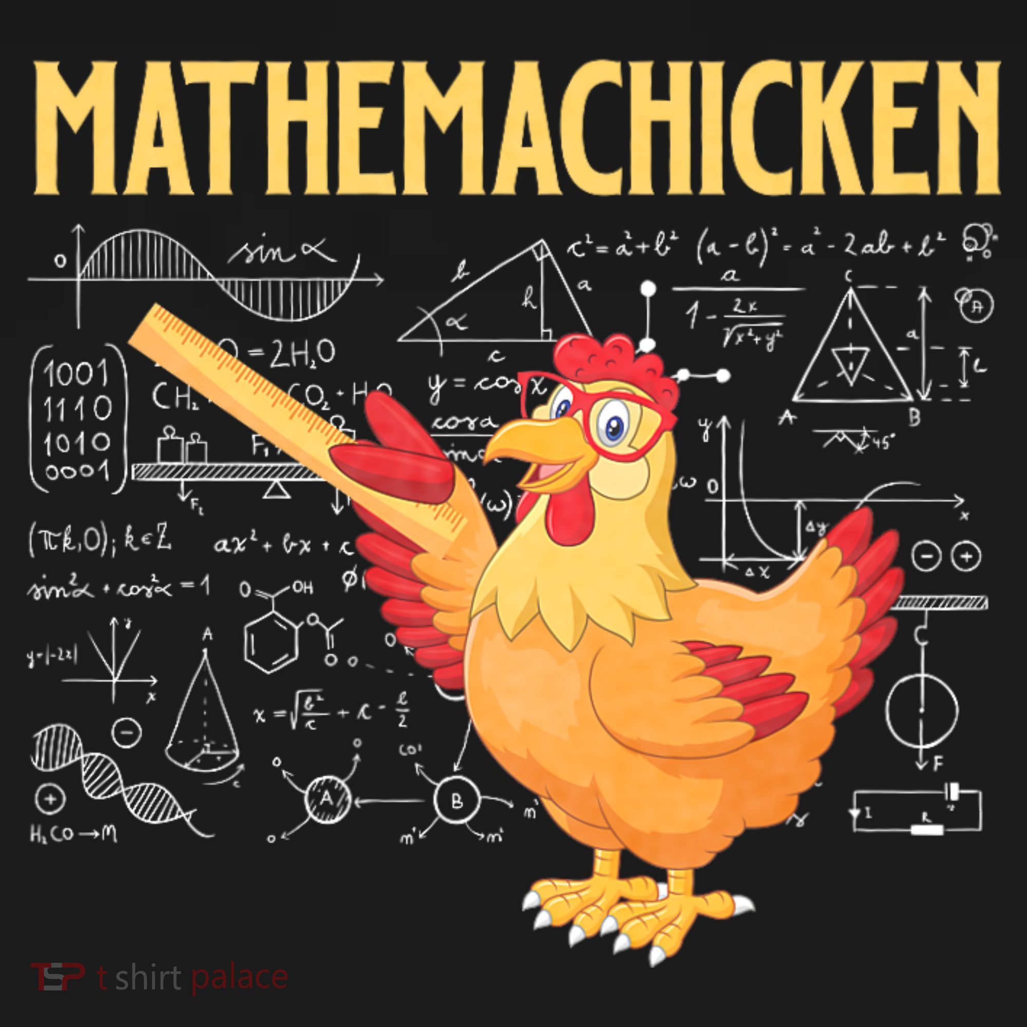 Mathemachicken Chicken Math Lover Animal Poultry Owner Ornament