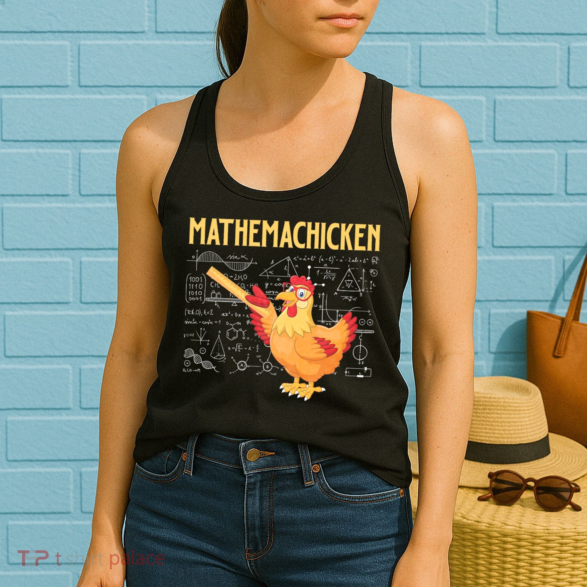 Mathemachicken Chicken Math Lover Animal Poultry Owner Women's Tank Top