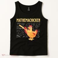 Mathemachicken Chicken Math Lover Animal Poultry Owner Tank Top thumb 2