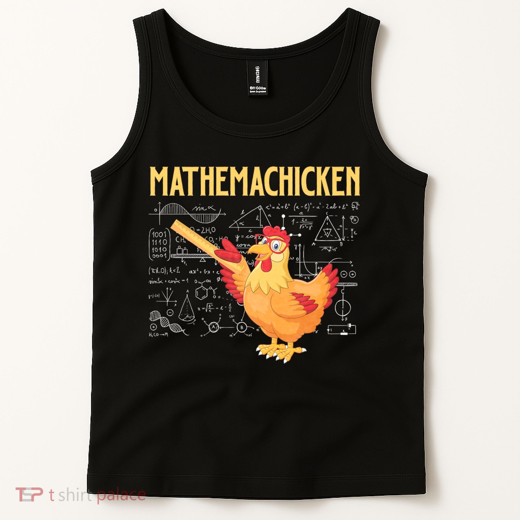 Mathemachicken Chicken Math Lover Animal Poultry Owner Tank Top