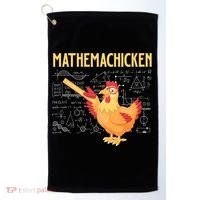 Mathemachicken Chicken Math Lover Animal Poultry Owner Golf Towel thumb 0