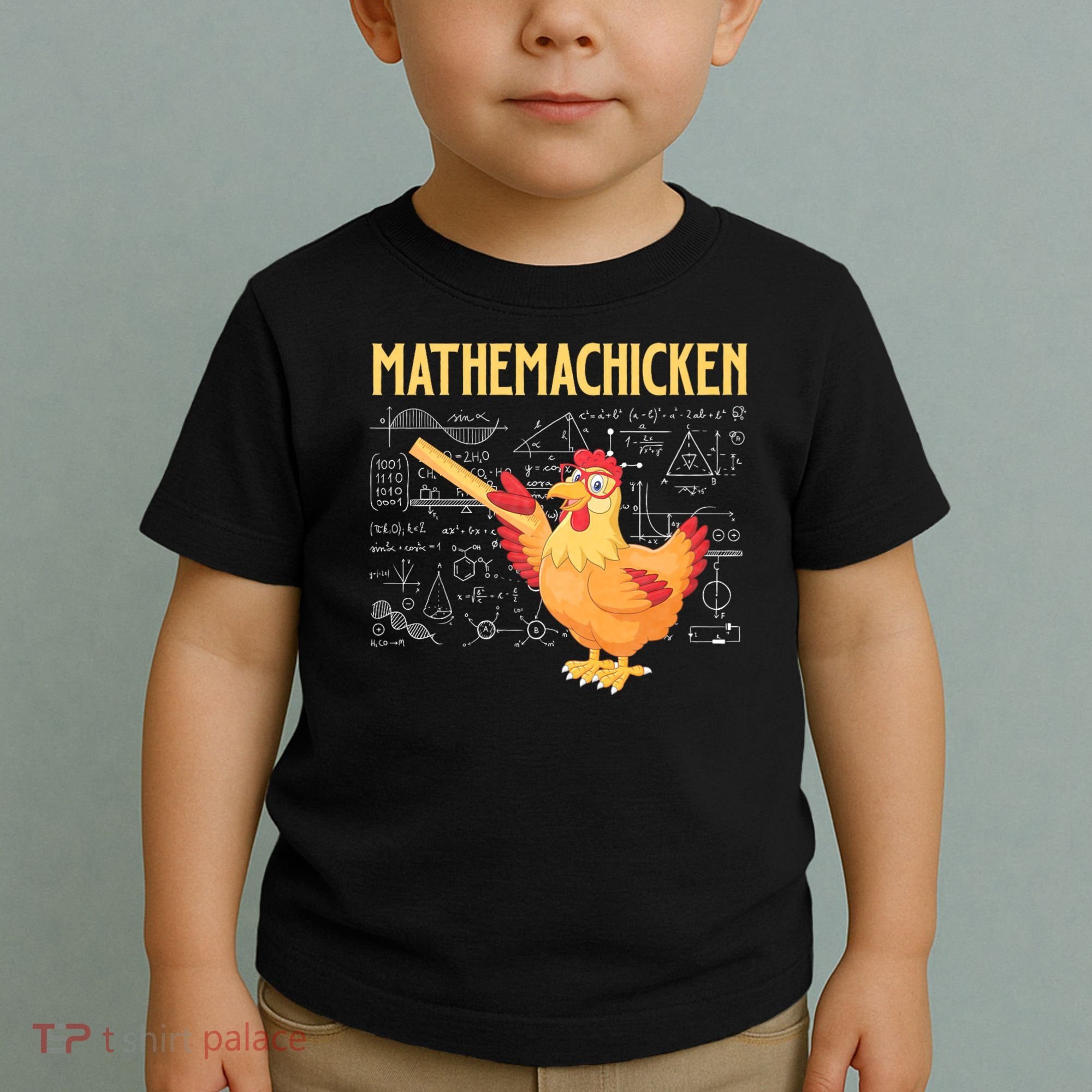 Mathemachicken Chicken Math Lover Animal Poultry Owner Toddler T-Shirt