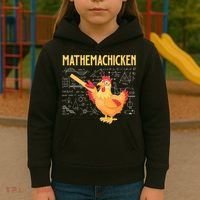 Mathemachicken Chicken Math Lover Animal Poultry Owner Kids Hoodie thumb 3