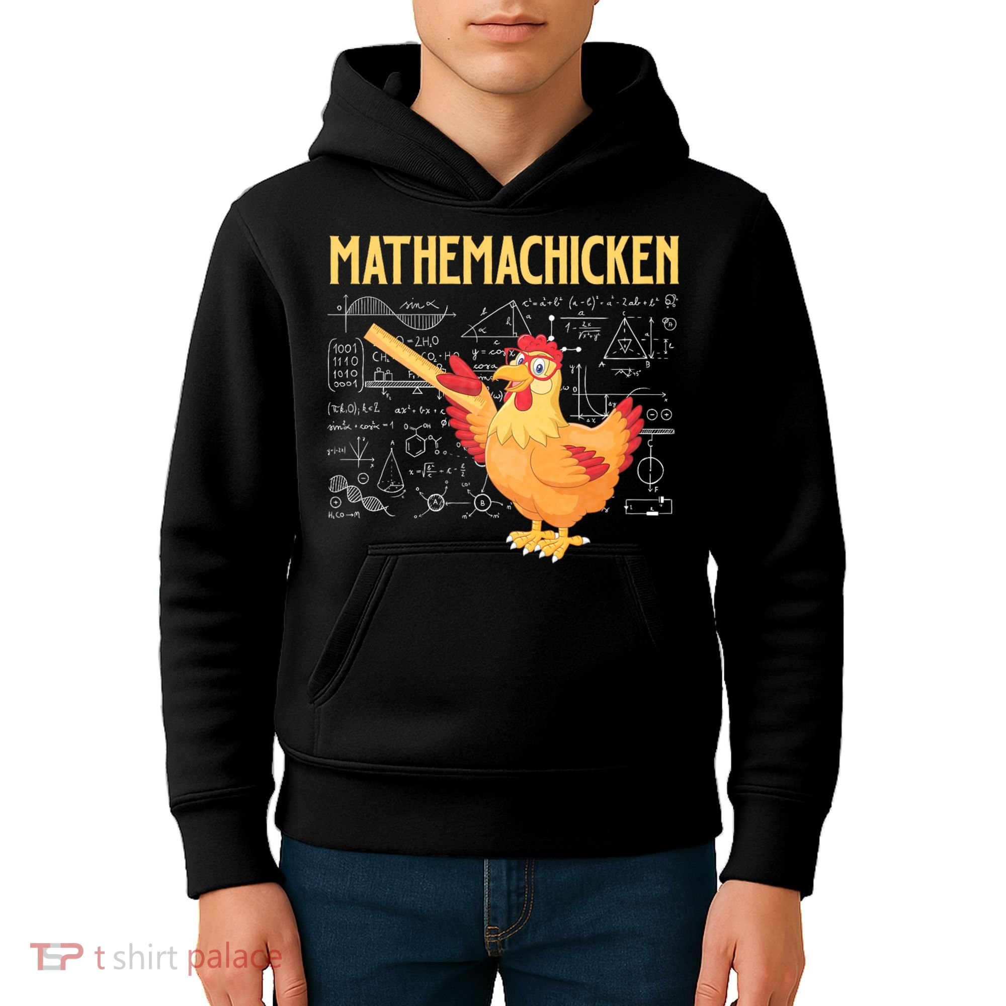 Mathemachicken Chicken Math Lover Animal Poultry Owner Kids Hoodie
