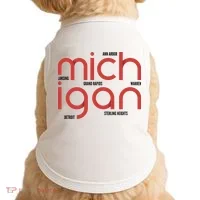 Michigan Cities Doggie Tank thumb 0