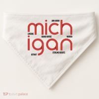 Michigan Cities USA-Made Doggie Bandana thumb 0