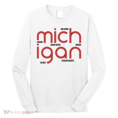 Michigan Cities Long Sleeve Shirt