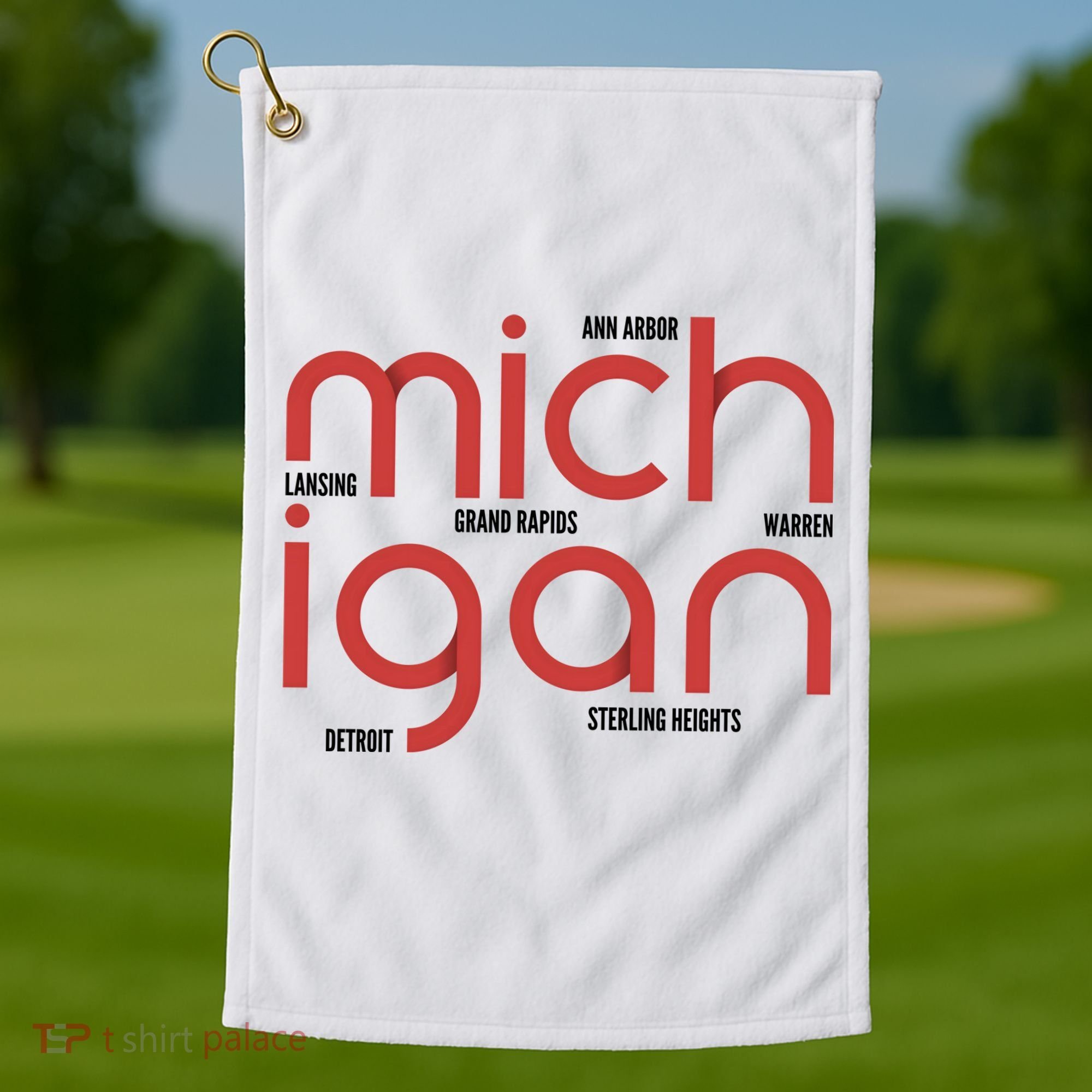 Michigan Cities Golf Towel