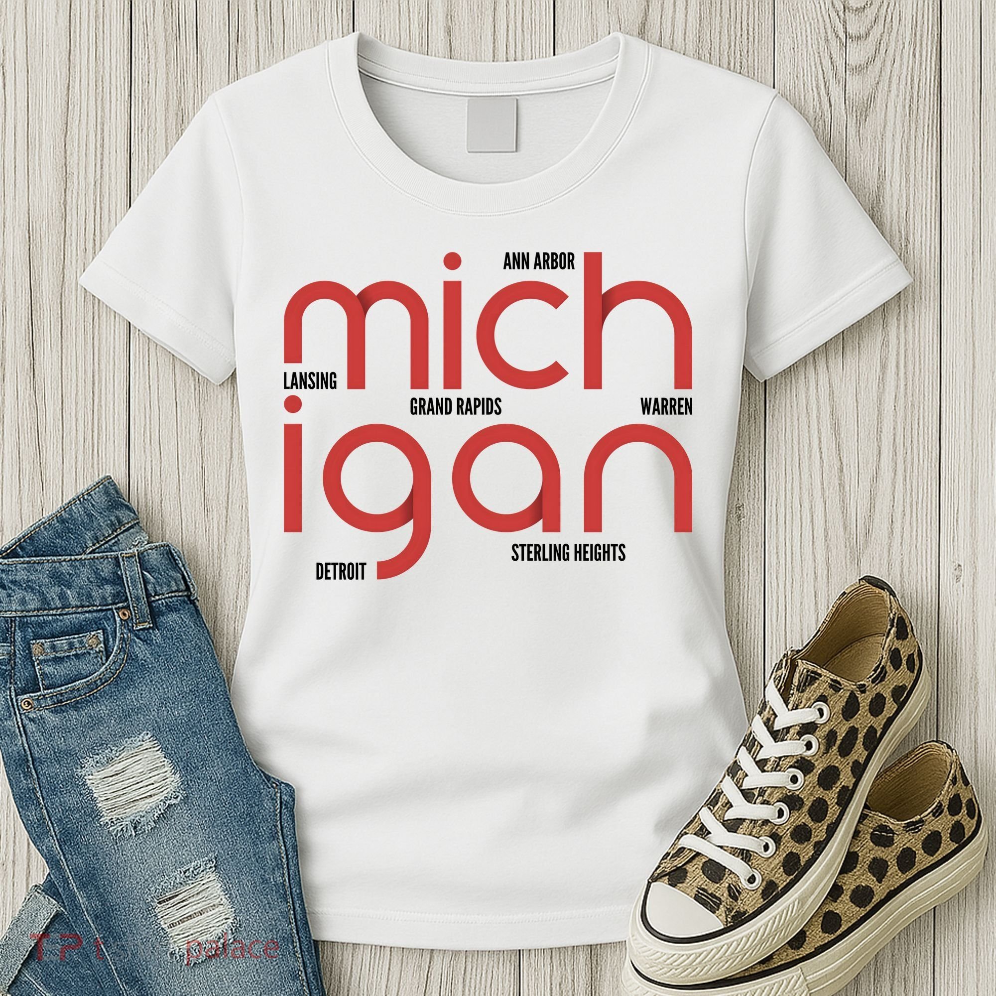 Michigan Cities Women's T-Shirt