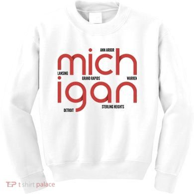 Michigan Cities Kids Sweatshirt