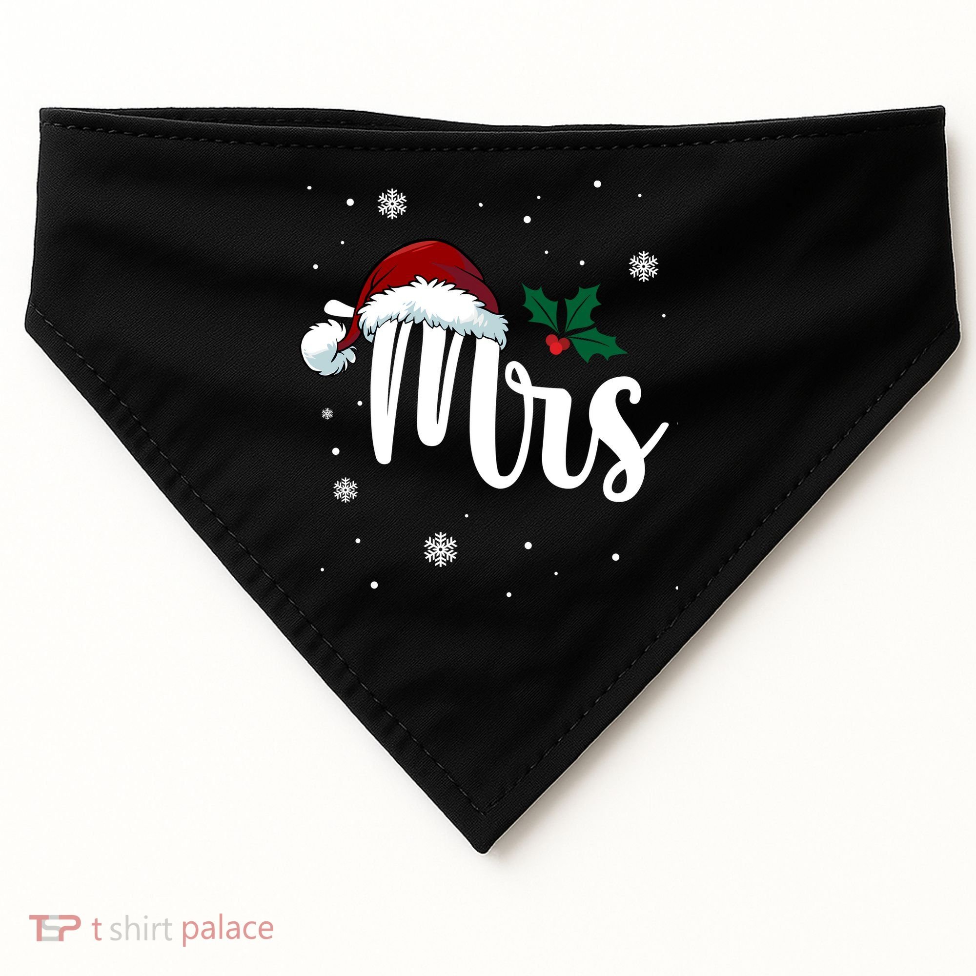 Mrs. Claus Matching Family Christmas USA-Made Doggie Bandana