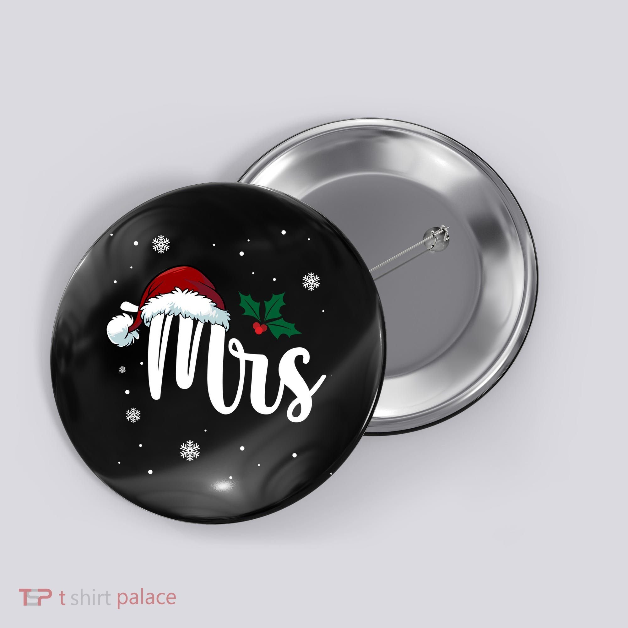 Mrs. Claus Matching Family Christmas Button