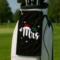 Mrs. Claus Matching Family Christmas Golf Towel thumb 2