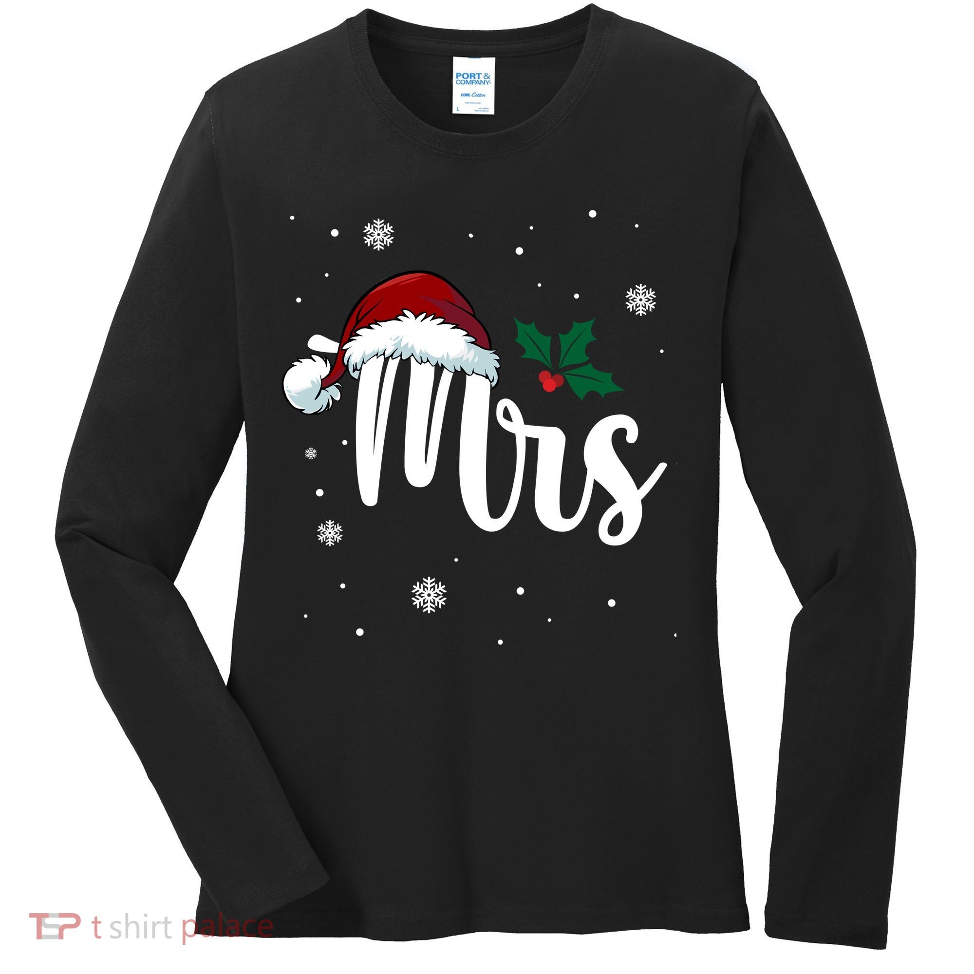 Mrs. Claus Matching Family Christmas Women's Long Sleeve Shirt