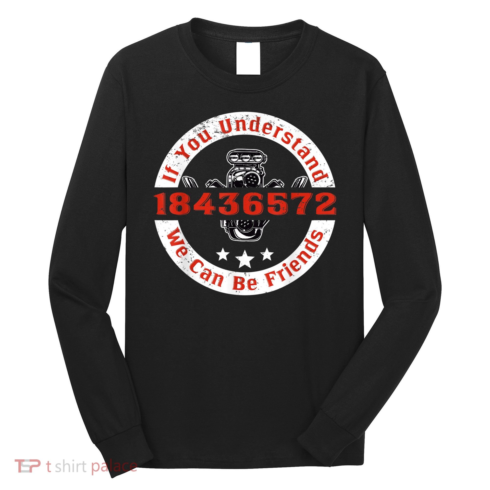 Mechanic Car Mechanic 18436572 V8 Mechanical Engineer Long Sleeve Shirt