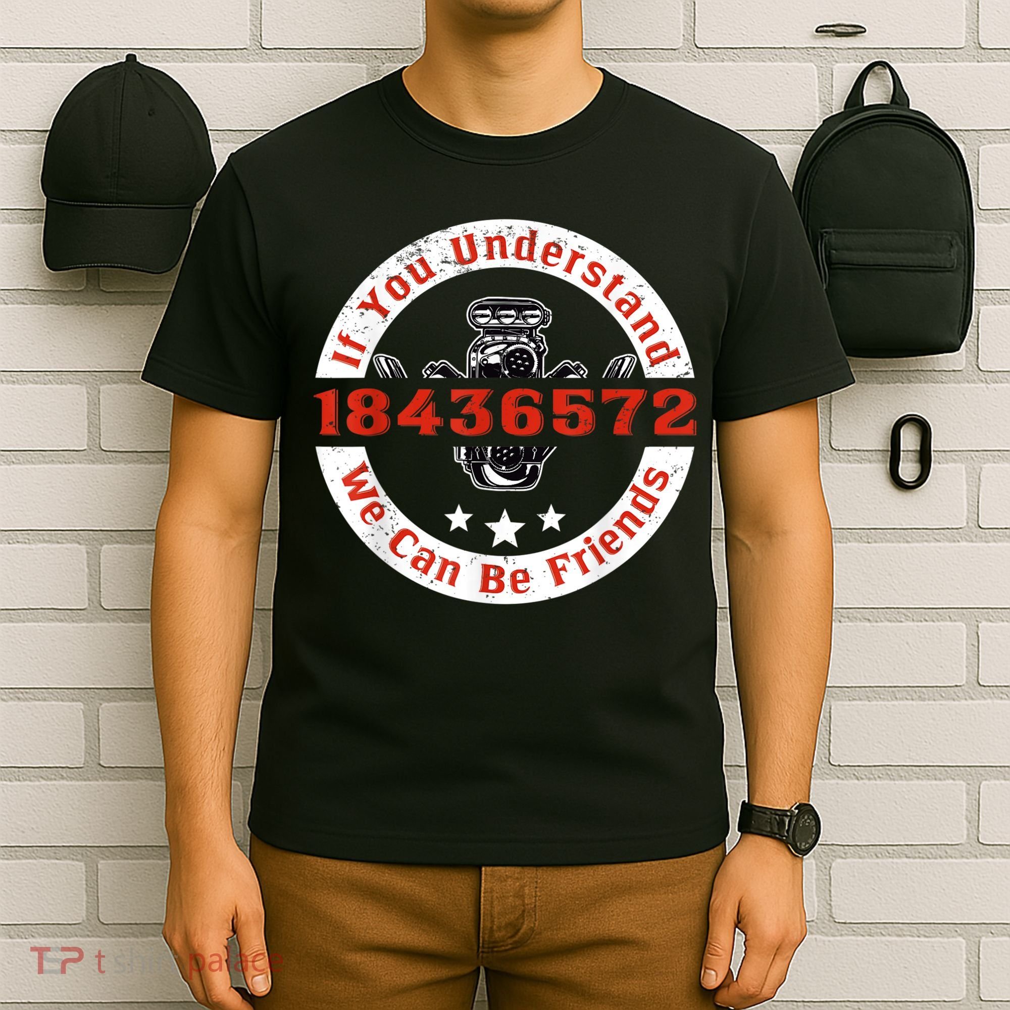 Mechanic Car Mechanic 18436572 V8 Mechanical Engineer T-Shirt