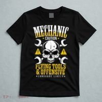 Mechanic Caution Message Funny Auto Mechanic T-Shirt thumb 5