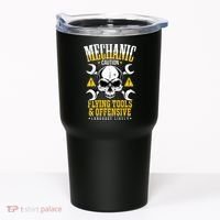 Mechanic Caution Message Funny Auto Mechanic Tumbler thumb 0