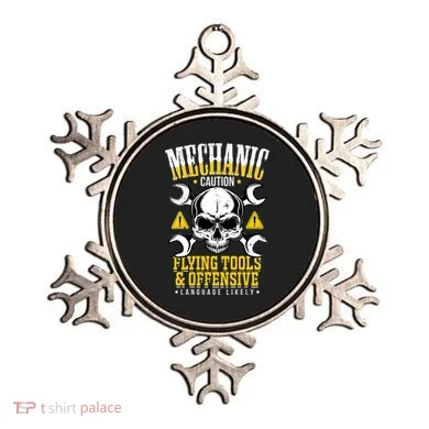 Mechanic Caution Message Funny Auto Mechanic Ornament