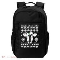 Mooey Christmas Michigan State Farmer Ugle Animals Cow Backpack thumb 0
