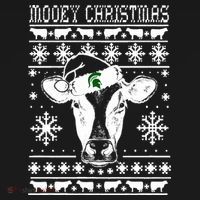Mooey Christmas Michigan State Farmer Ugle Animals Cow Women's Hoodie thumb 2