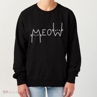 Meow Cat Meow Kitty Funny Cats Mom And Cat Dad Gift Women's Sweatshirt thumb 0
