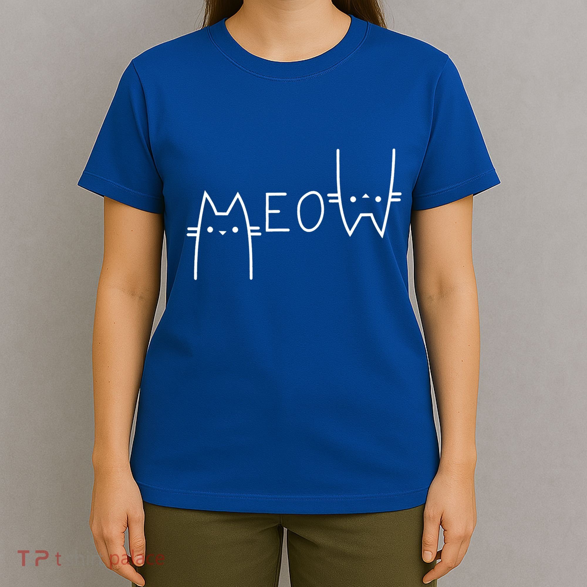 Meow Cat Meow Kitty Funny Cats Mom And Cat Dad Gift T-Shirt