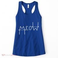 Meow Cat Meow Kitty Funny Cats Mom And Cat Dad Gift Women's Tank Top thumb 0